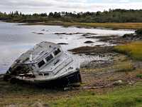 Nova Scotia beached boat 0703